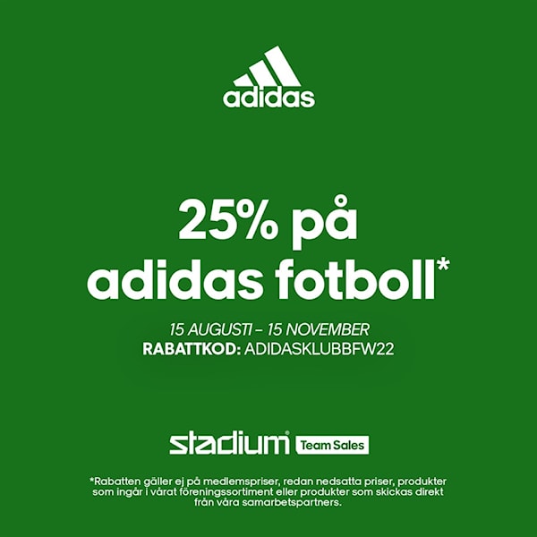25% adidas fotboll* hos Stadium Kimstad GoIF (Fotboll)