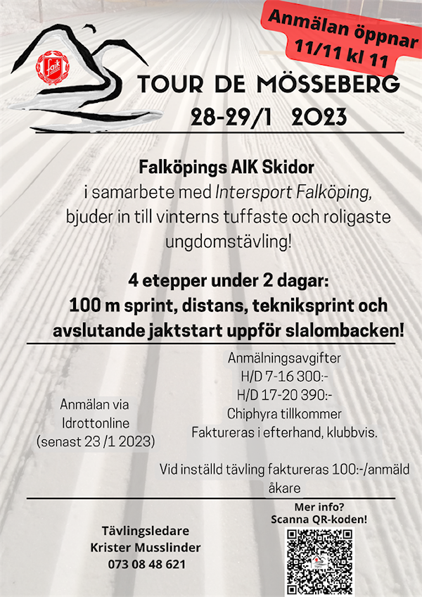 Inbjudan till Tour de Mösseberg 2023