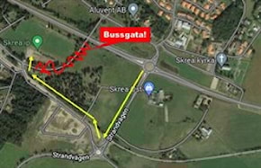 Vägbeskrivning till Skrea IP