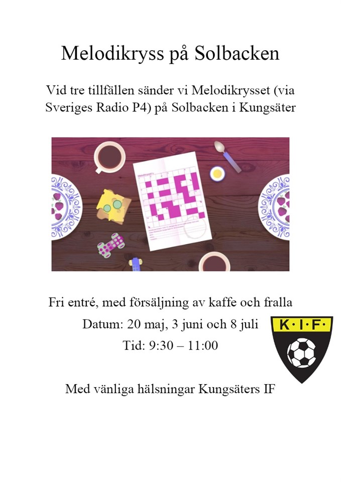 Melodikryss på Solbacken