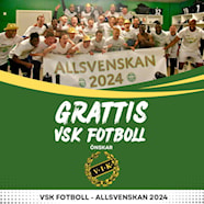 Grattis VSK Allsvenskan 2024 V ster s IK Fotboll