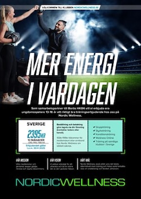Samarbetsavtal med Nordic Wellness Ungdom