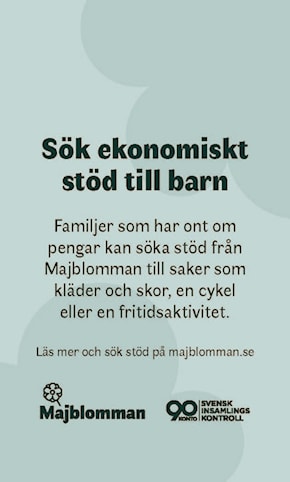 Majblomman - ansökan om bidrag