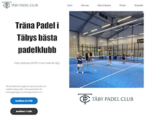 Hemsida Täby Padel Club