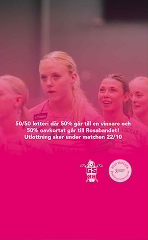 50/50 Lotteri till förmån för Rosabandet