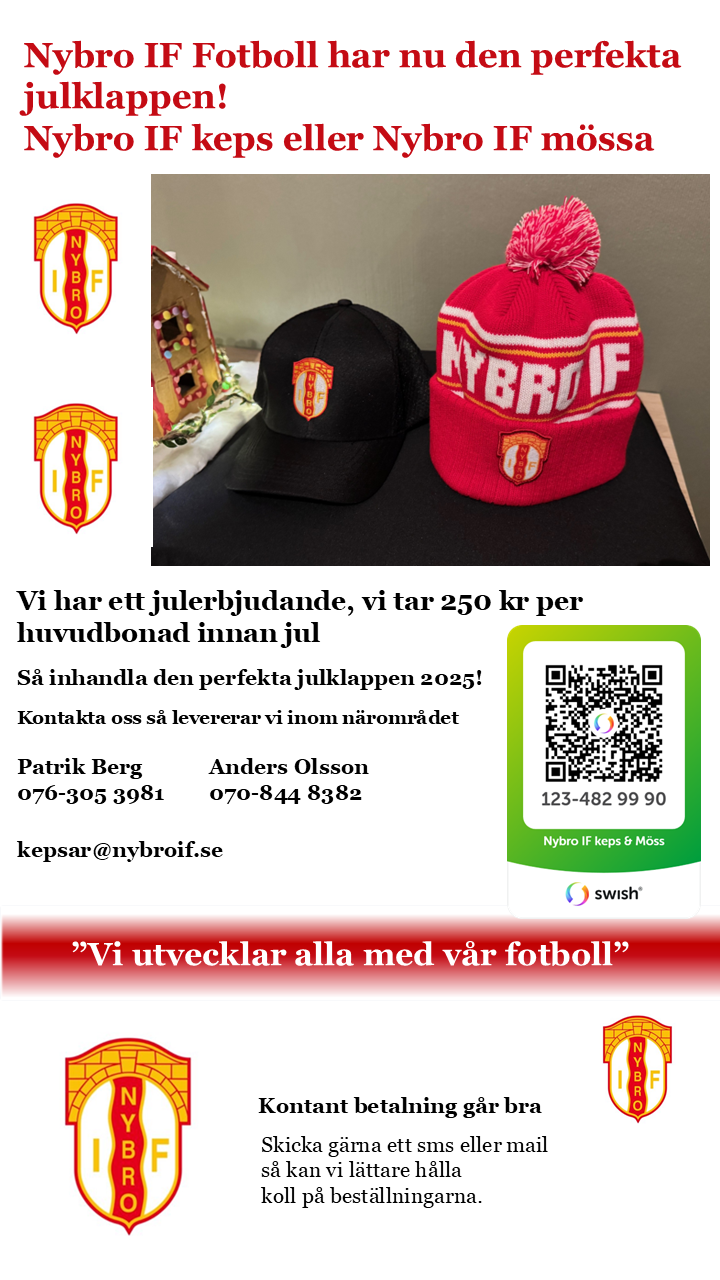 Julklappserbudande från Nybro IF