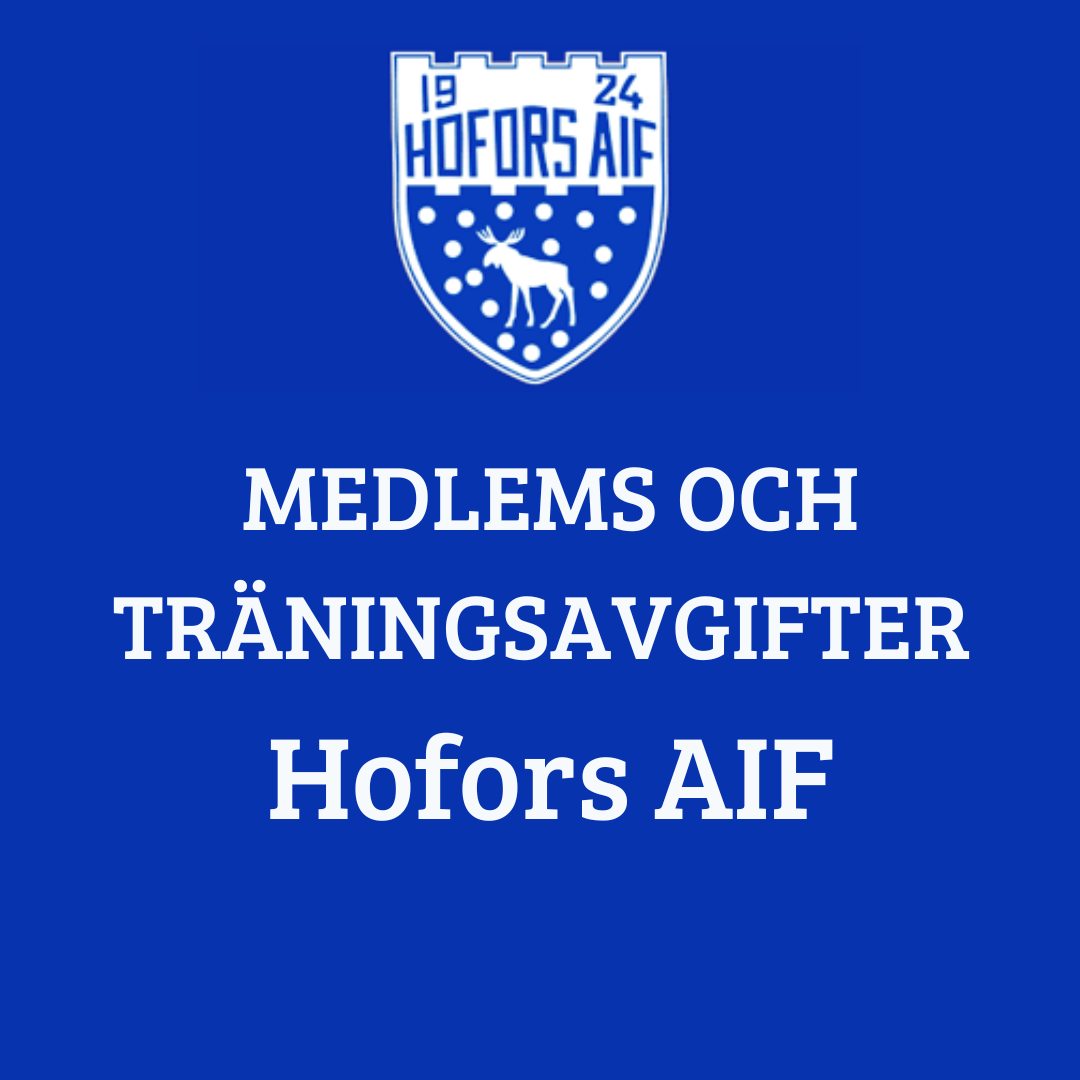 Medlemsavgift Hofors AIF 2026