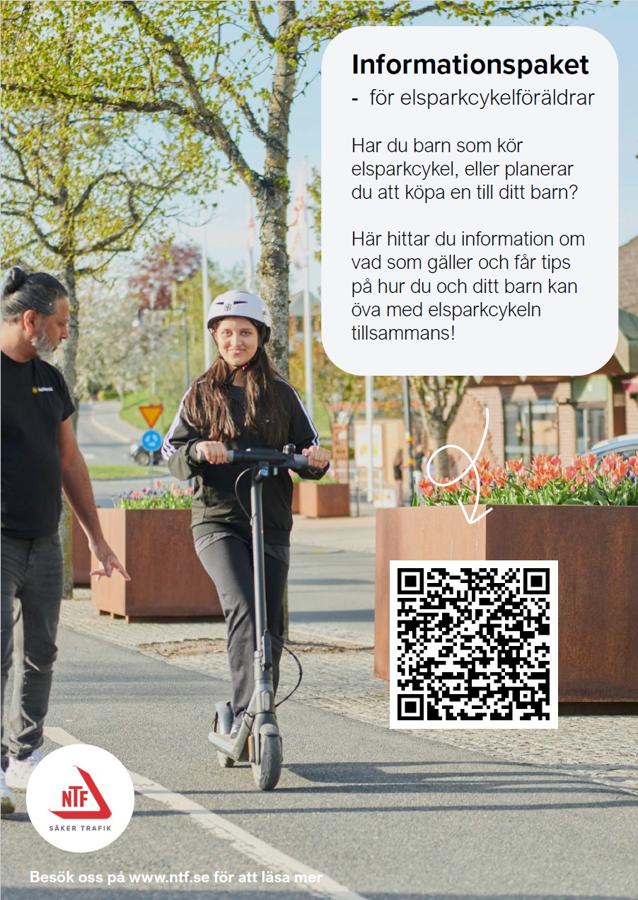Informationspaket för elsparkcykelföräldrar.
