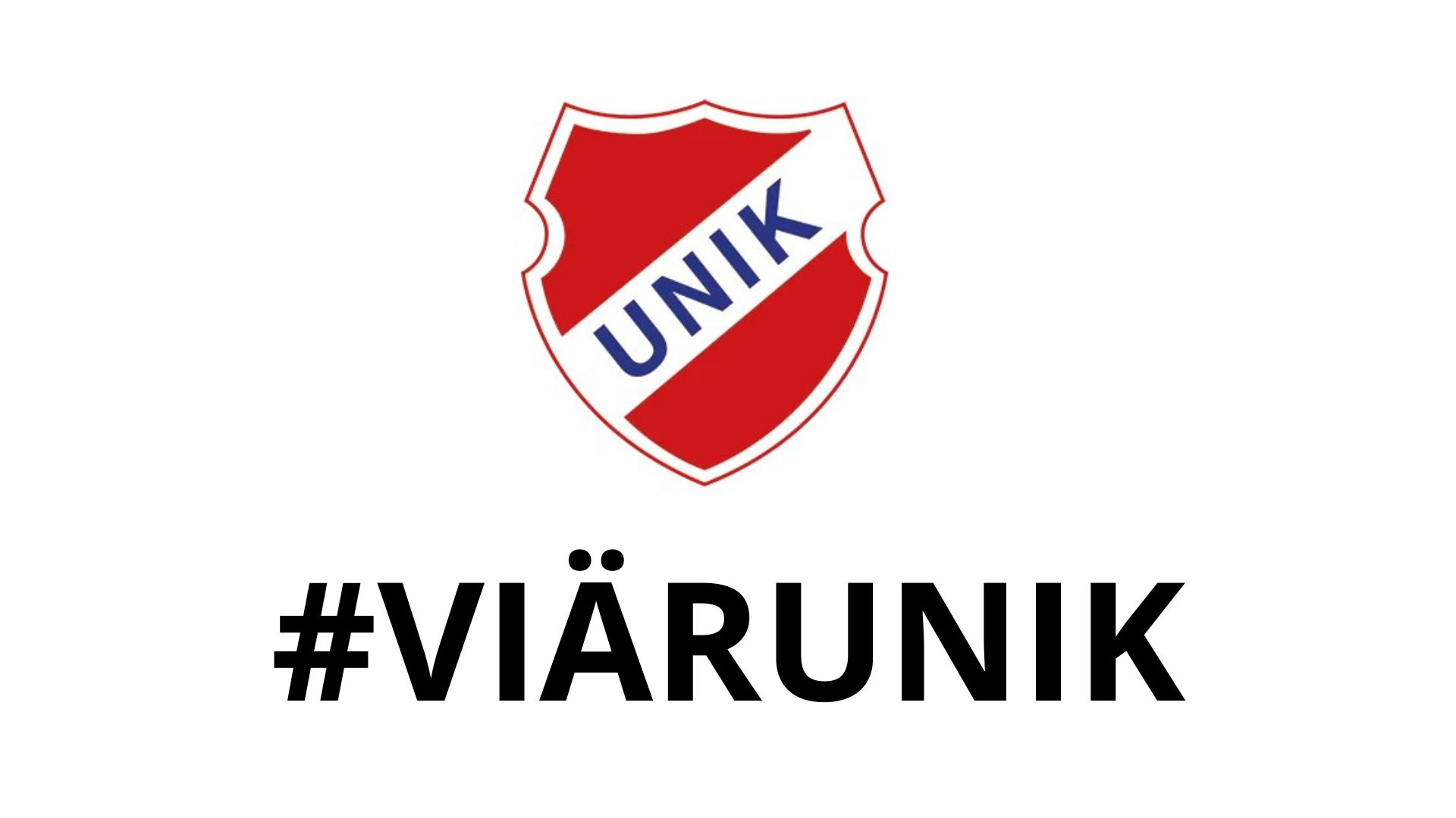 VI ÄR UNIK BANNER HÖGST UPP