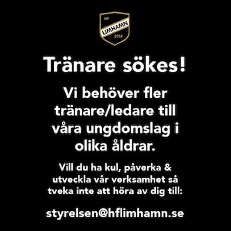 Tränare sökes!