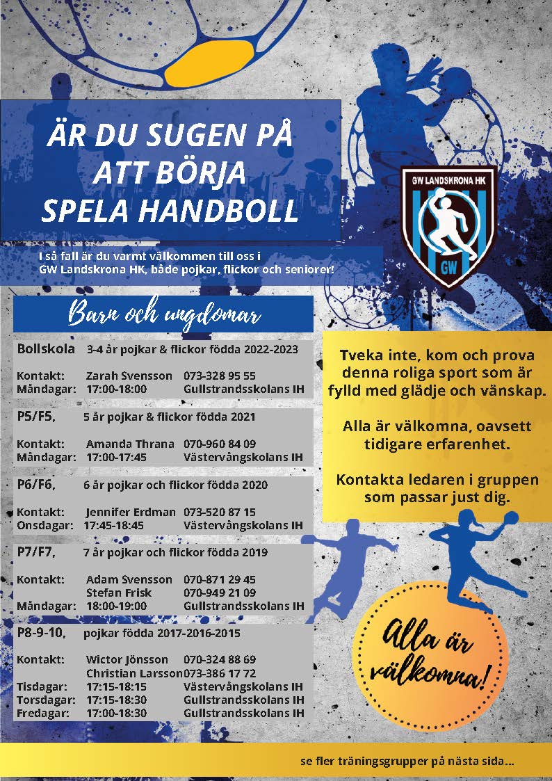Vill du börja spela handboll?