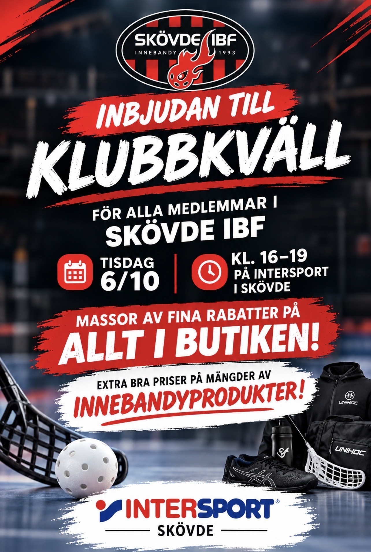 Klubbkväll hos Intersport Skövde