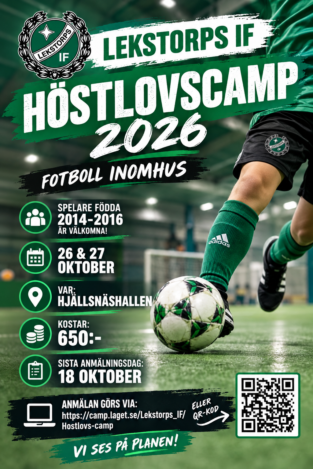 Höstlovscamp för spelare födda 2014-2016