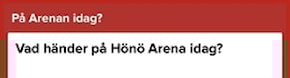 IDAG PÅ ARENAN