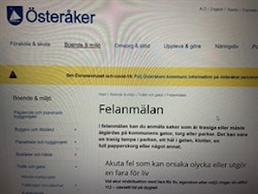 Österåker Felanmälan