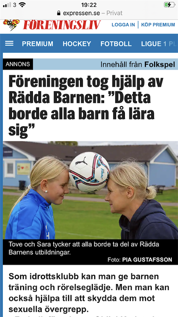 Artikel i Expressen | QBIK F-10 