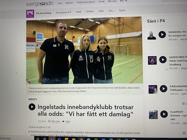 Ingelstad IBK i Sveriges Radio | Ingelstad IBK