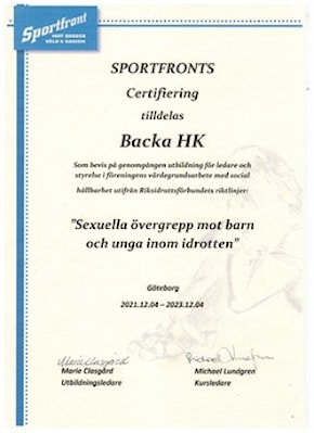 Sportfront 2020-2022